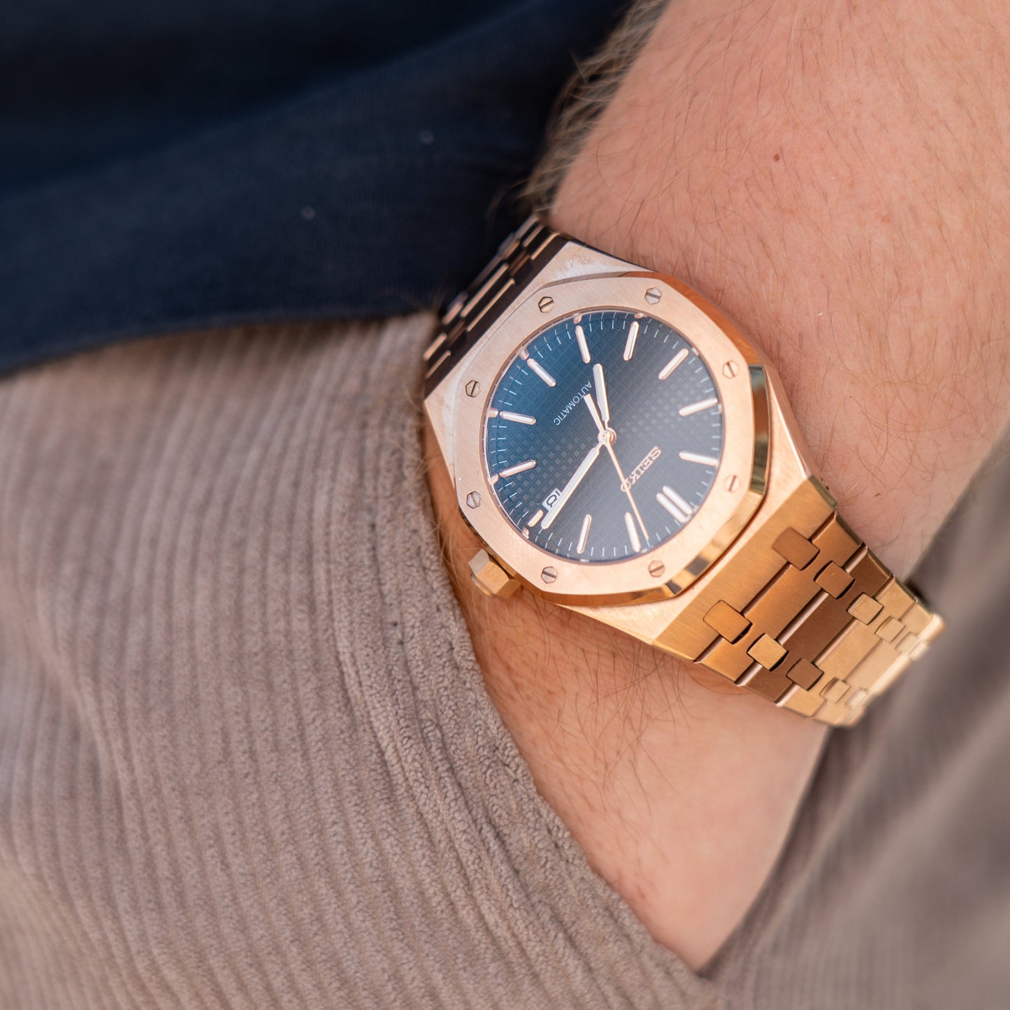 Royal Seikoak Rosegold Sort