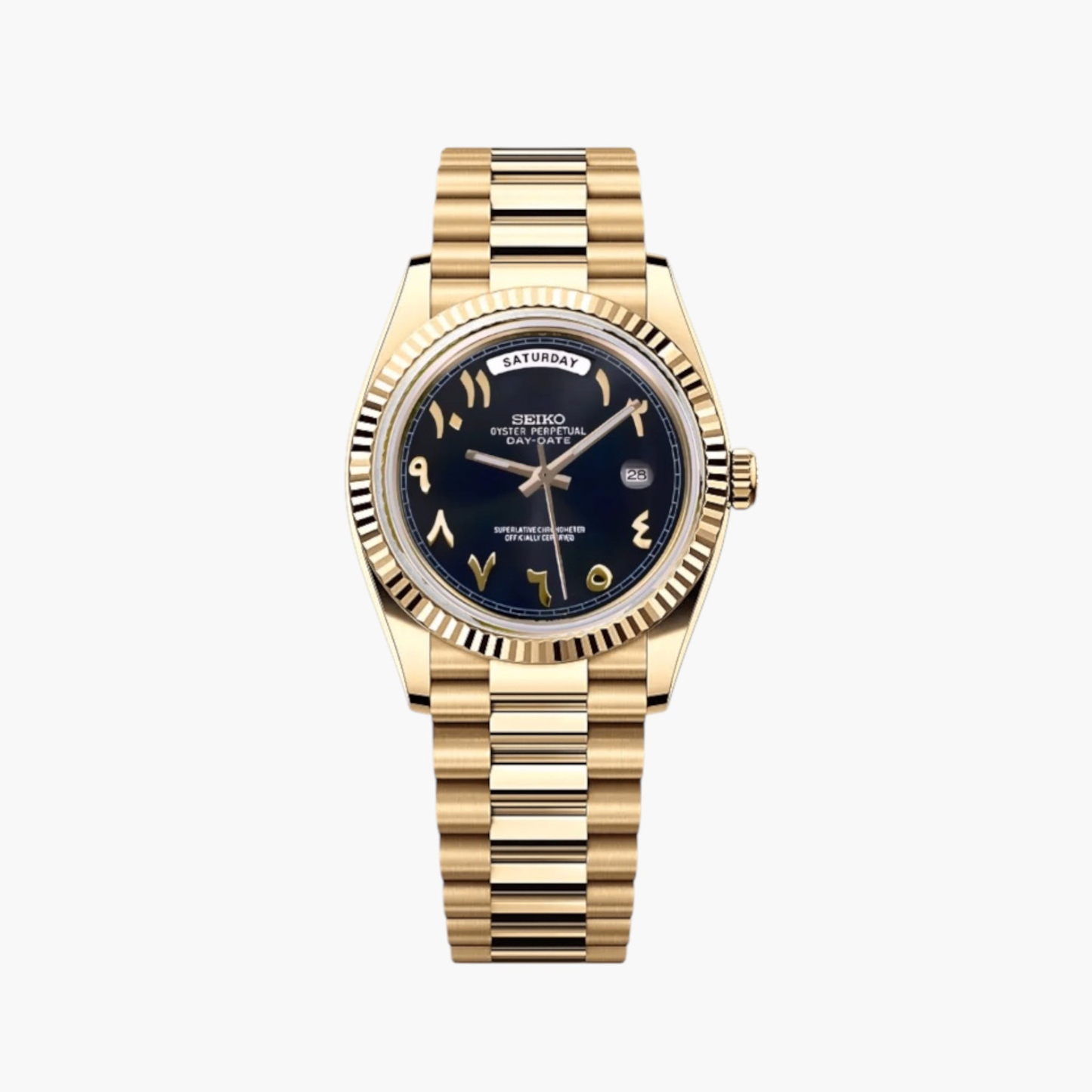 Seikodate sort arabisk guld