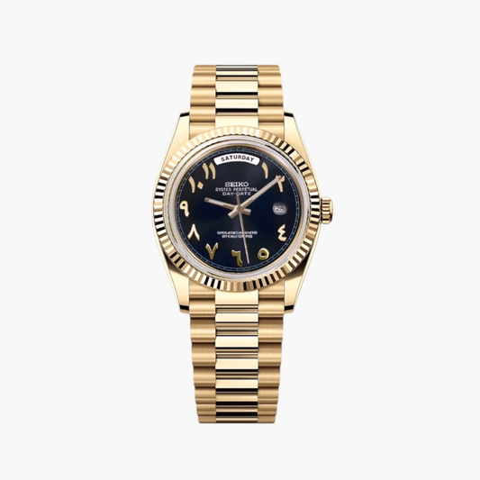 Seikodate sort arabisk guld