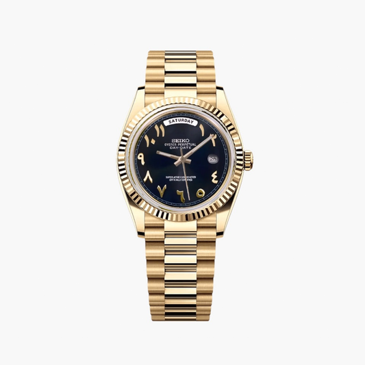 Seikodate Sort Arabisk Guld