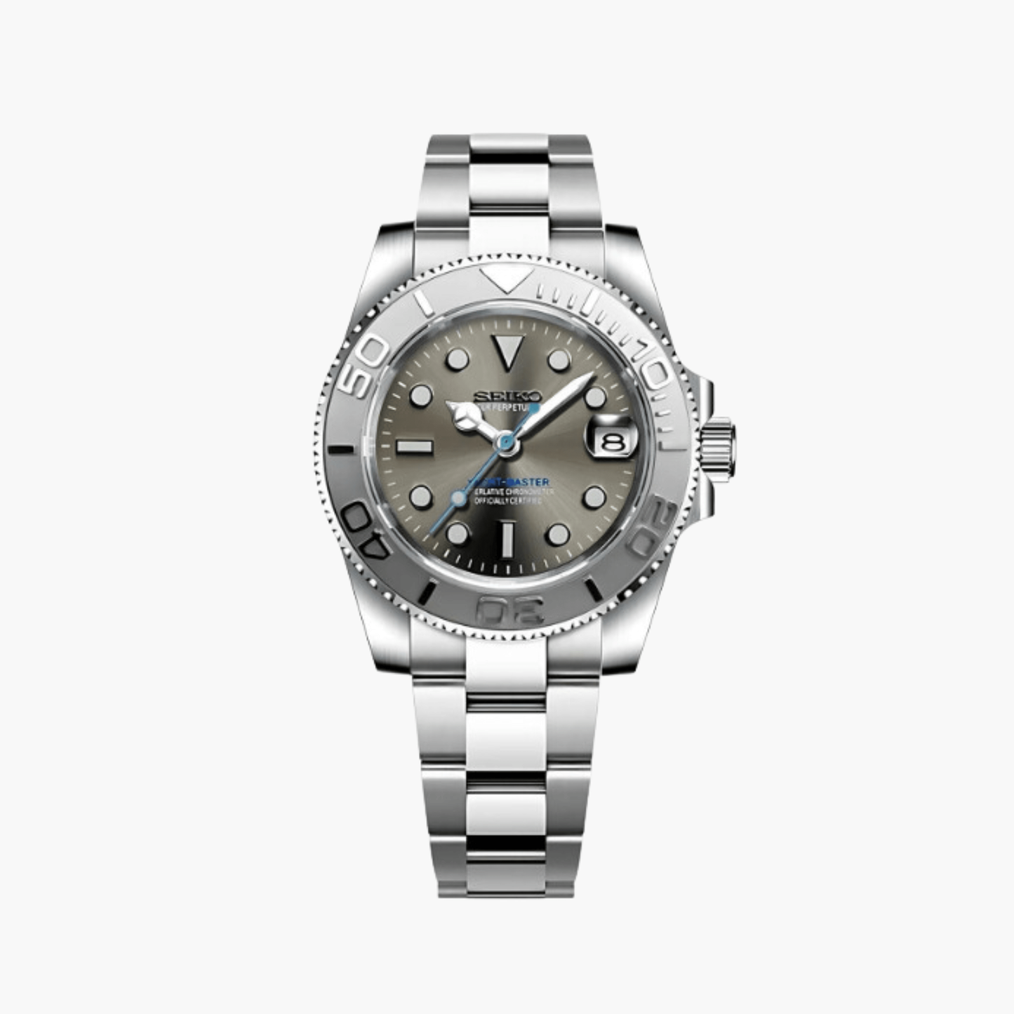 Seikomariner Sølv Rhodium