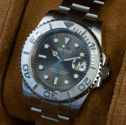 Seikomariner Sølv Rhodium